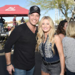 LAS VEGAS, NV - APRIL 01:  Singers Lucas Hoge (L) and Stephanie Quayle at the ACM Party For A Cause: Tailgate Party on April 1, 2017 in Las Vegas, Nevada.  (Photo by Rick Diamond/Getty Images for ACM)