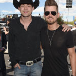 LAS VEGAS, NV - APRIL 01:  Musicians William Michael Morgan (L) and Chase Bryant at the ACM Party For A Cause: Tailgate Party on April 1, 2017 in Las Vegas, Nevada.  (Photo by Rick Diamond/Getty Images for ACM)