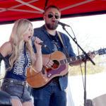 LAS VEGAS, NV - APRIL 01:  Musician Stephanie Quayle (L) performs onstage at the ACM Party For A Cause: Tailgate Party on April 1, 2017 in Las Vegas, Nevada.  (Photo by Gabe Ginsberg/Getty Images for ACM)